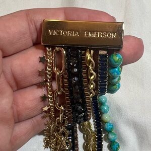 Victoria Emerson Gold and Black Bracelet